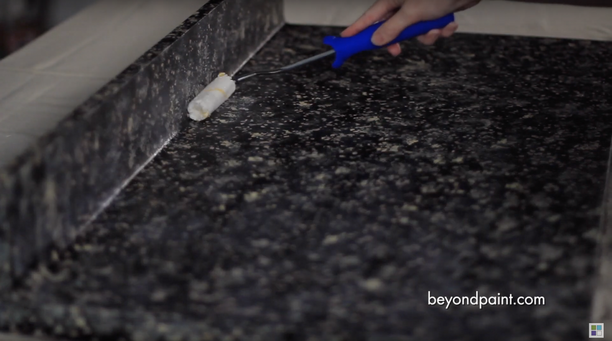 Beyond Paint Countertop Makeover Dual Color Application Granite