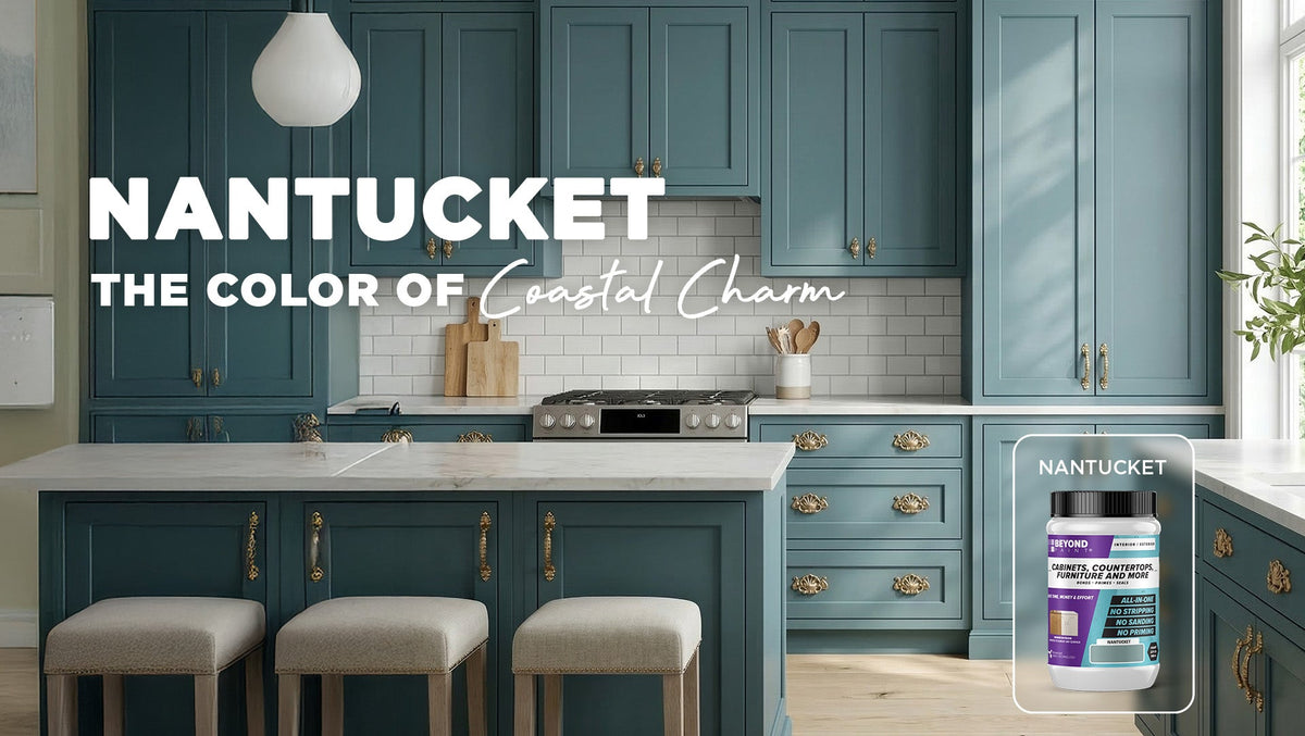 Nantucket: The Best Blue Gray Cabinet Paint for a Coastal-Inspired Kit