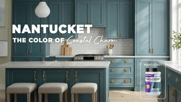 Nantucket: The Best Blue Gray Cabinet Paint for a Coastal-Inspired Kitchen