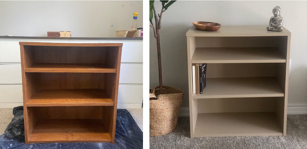 Linen Bookcase Transformation with Beyond Paint