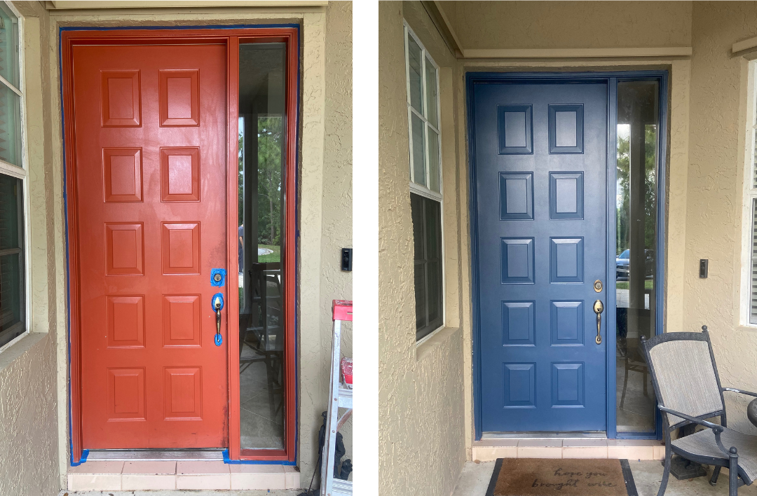 Transforming Your Front Door with Beyond Paint: Deep Blue Edition