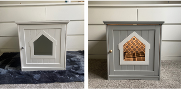 Transforming a Cabinet into a Chic Pet Bed with Beyond Paint