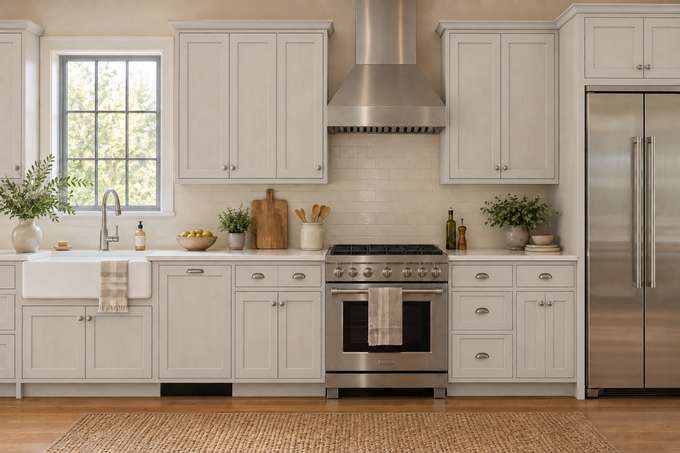 Cozy Linen cabinet color preview