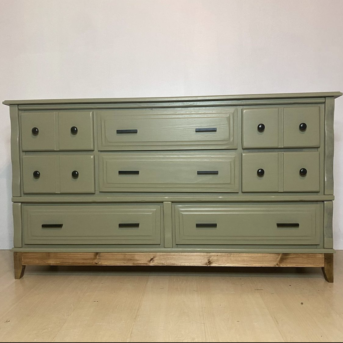 sage green painted dresser Manhattan Comfort Sage Green Pine 6 -Drawer 55.04-in W Standard dresser in the Dressers department at Lowes.com