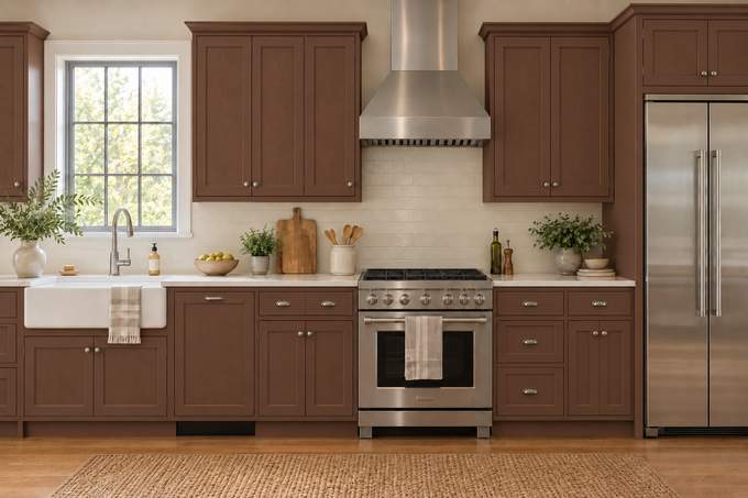 Dark Umber cabinet color preview