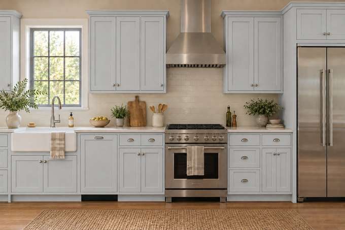 Frosted Ash cabinet color preview