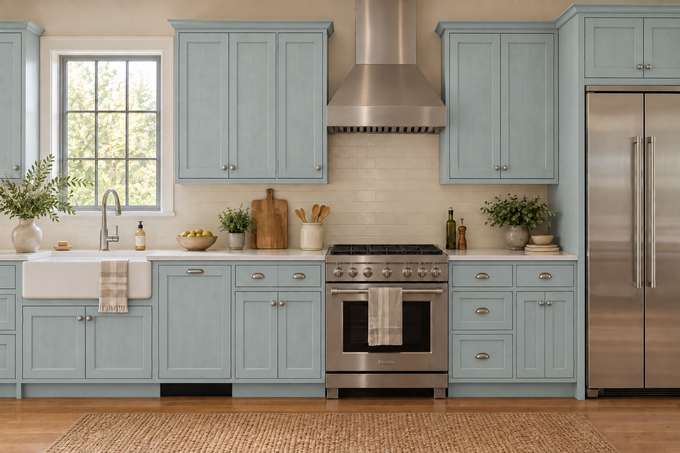 Glacial Frost cabinet color preview