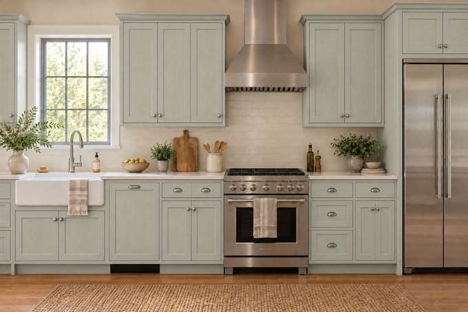 Stone cabinet color preview